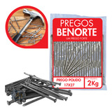 Prego Com Cabeça 17x27 2kg Aço Polido Benorte 480 Unidades