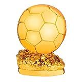 Prêmio Bola De Ouro Da Copa Do Mundo Troféu De Presente De Futebol Prêmio Melhor Jogador Melhor Jogador Lembrança De Fã De Futebol Cor Ouro Tamanho 15 Cm 