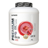 Premium Whey 2kg Concentrado Hidrolisado Morango Nutrata