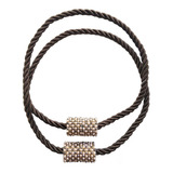 Prendedor Abraçadeira Cortina Com Imã Strass Bella Arte 2 Pç