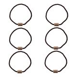 Prendedor Cortina Abraçadeira Strass Moderno Imã Imbuia 6 Pc