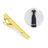 Prendedor De Gravata Slim Prata Ou Dourado Otima Qualidade