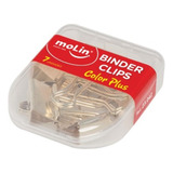 Prendedor De Papel 25mm Ouro Molin