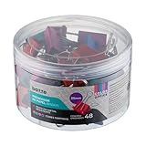 Prendedor De Papel Bazze Binder 25 Mm Pote Com 48 Modelo 618982 Cor Multicor