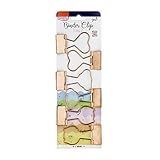 Prendedor De Papel Binder Clip 25mm Rose Gold Coração Urso E Gato Com 6 Unidades BRW