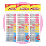 Prendedor Emborrachado Kit 36un