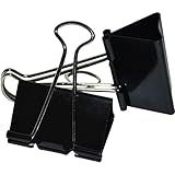 Prendedor Metal Binder Pote 40 Un Jocar Office Leonora Preta 19 Mm