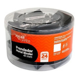Prendedor Metal Preto Para Papel 41mm Pote Com 24 Unidades