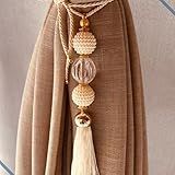 Prendedor Para Cortina Abraçadeira Elegante Forte Cordão Grosso Linda Decoração E Útil Para Segurar Do Vento O Par Perolado Pingente Franja