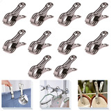 Prendedor Pregador Edredon Roupas Inox Grande Kit 10 Peças