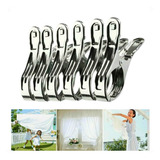 Prendedor Pregador Edredon Roupas Inox Grande Kit 6 Peças