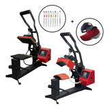 Prensa Sublimadora 2 Em 1 Boné E 6 Canetas Importway 110v