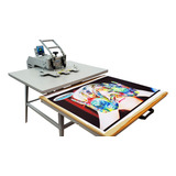 Prensa Sublimadora Manual Maquinatec 100x70 Bandeja Deslizante Cinza 220v