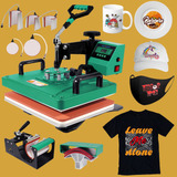 Prensa Térmica 8x1 Sublimação Caneca Camiseta Bones Pratos