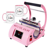 Prensa Térmica Canecas 11oz Copo Sublimação Maquina Sublimar 20oz Copo Térmico Mecolour Rosa 127v