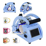 Prensa Térmica De Caneca Sublimação Tela Toque Cor Azul Mecolour 110 V