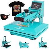 Prensa Térmica Plana 23x30cm Sublimação Transfer Sublimação Máquina De Prensagem Para Camiseta Chapéu -NOVO Azul 220v-