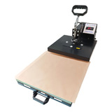 Prensa Térmica Plana Para Sublimação Maqmei 38x38 220v 110v Cor Preto