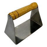 Prensador Amassador Carne Hambúrger Smash Burguer De Inox