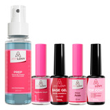 Prep Primer Ácido Reg Gel Base Top Coat Any Love
