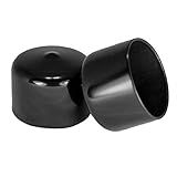 Prescott Plastics Feito Nos Eua 1 1 2 38 1 Mm De Diâmetro 1 De Altura Interna Tampões De Borracha Redondos Tampas De Extremidade De Vinil Capa De Borracha Preta Para Tubos De 1 5