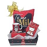 Presente Amor Almofada E Caneca Com Cartão De Amor Cesta De Presente Romântico Kit De Presente Carinhoso