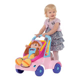 Presente Carrinho Infantil Boneca Bebê Dobrável Rosa Menina