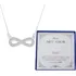 Presente Colar Feminino Prata 925 Esposa Namorada Noiva Amor Cor Colar Infinito Pedras