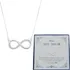 Presente Colar Feminino Prata 925 Esposa Namorada Noiva Amor Cor Colar Infinito