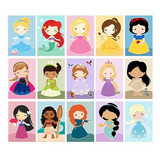 Presente Dia Das Crianças Quadrinho Heróis / Princesas 15x20