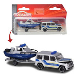 Presente Dia Dos Pais Mini Mercedes G63 Barco Polícia 1:64