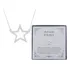 Presente Filha Colar Feminino Prata 925 40 Cm + Extensor 5cm Cor Colar Estrela Cristal