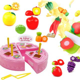 Presente Infantil Brinquedo Frutinhas Comidinhas Velkro 17pç