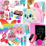 Presente Menina Kit Maquiagem Criança Lousa Mochila Infantil
