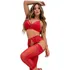 Presente Namorada Lingerie Sexy Luxo Com Ligas Meia Promoção