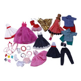 Presente Natal Roupinhas Boneca Estilo Barbie E Ken Kit 26 P