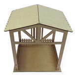 Presépio Casinha Mdf Cru 26 Cm