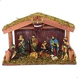Presépio Com Figuras Da Sagrada Família Decoração Natalina