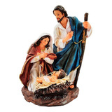 Presépio De Natal Sagrada Família 30 Cm Resina Premium T