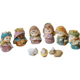 Presépio Natal Completo Baby Infantil 10 Peças 5 6cm