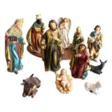 Presepio Natalino Resina Importada 11pcs Grande 25cm