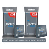 Preservativo Jontex Camisinha Sensitive Leve 16