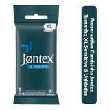 Preservativo Lubrificado Jontex Xl Mais Largo Sensitive 6 Un