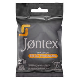 Preservativo Lubrificado Marathon Jontex Pacote 3