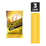 Preservativo Lubrificado Prazer Prolongado Blowtex Pacote 3 Unidades