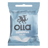 Preservativo Lubrificado Sensitive Olla Pacote 3 Unidades