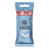 Preservativo Lubrificado Sensitive Olla Pacote C 8 Unidades