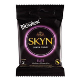 Preservativo Masculino Lubrificado Elite Skyn Pct 3un