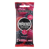 Preservativo Masculino Lubrificado Tutti Frutti Prudence Cores E Sabores Pacote 6 Unidades Embalagem Econômica