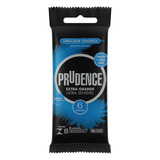 Preservativo Masculino Lubrificado Ultra Sensível Prudence Extra Grande Pacote 6 Unidades Embalagem Econômica